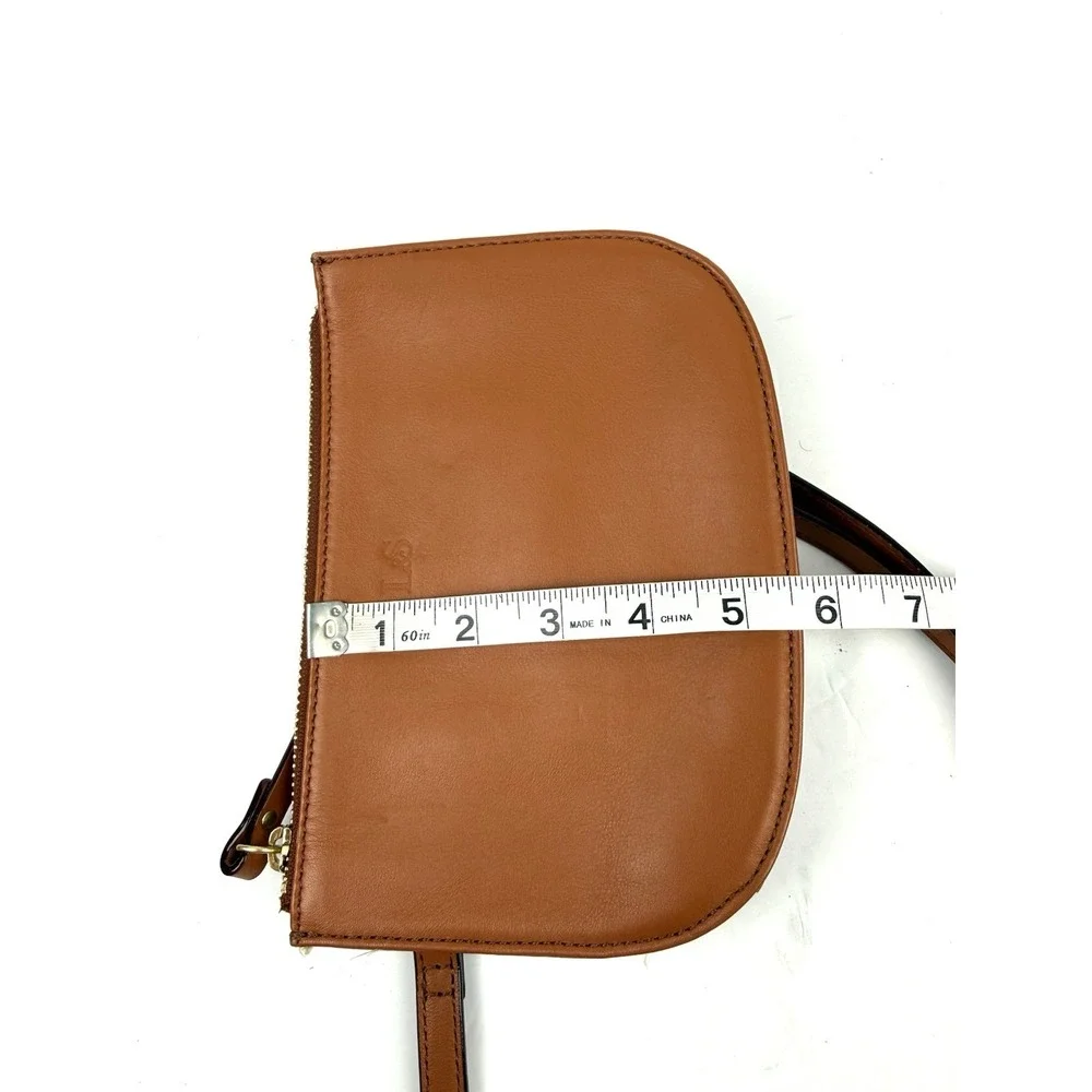 Lo & Sons Waverley Convertible Crossbody Bag Sienna Brown Nappa Leather NEW